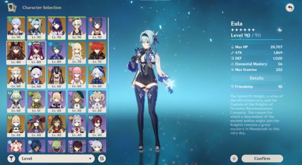 genshin account