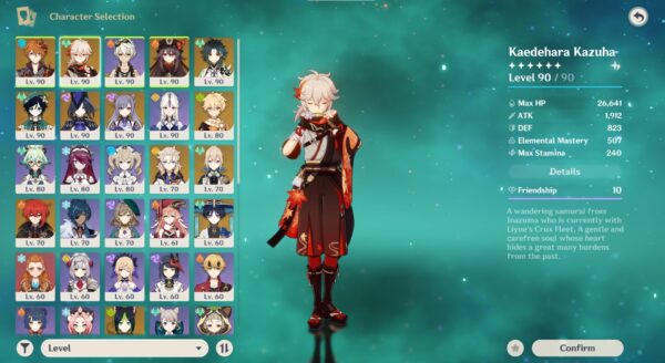 genshin account