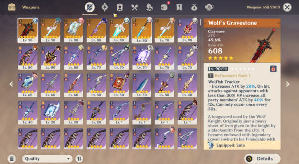 buy genshin account
